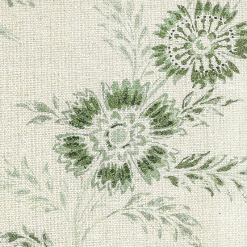 Boutique Floral Fabric, Celery