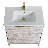 30 " W Freestanding Standard Free Standing 1 Single Vanity Bathroom Vanity With Ceramic Top-278931657