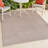 Amnon High-Low Minimalist Angle Geometric Light Taupe Indoor/Outdoor Rug-1470589459
