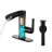 CASAINC Single Handle Black Bathroom Sink Faucet with Built-in Filter