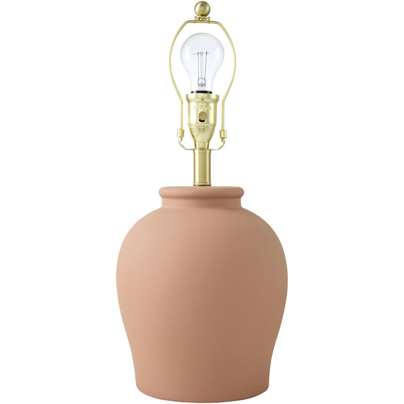 Lampe de table Alglom, Lin classique, Terra Cotta