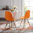 Plastic Dining Chair with Wooden Base-1386291252