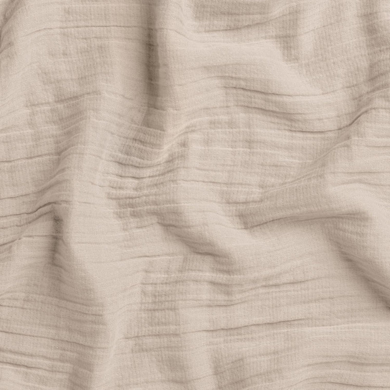 Calm Crinkled Comfort Pillowcase Set – Set of 2 (Morning Fog), 2 Queen Pillowcases
