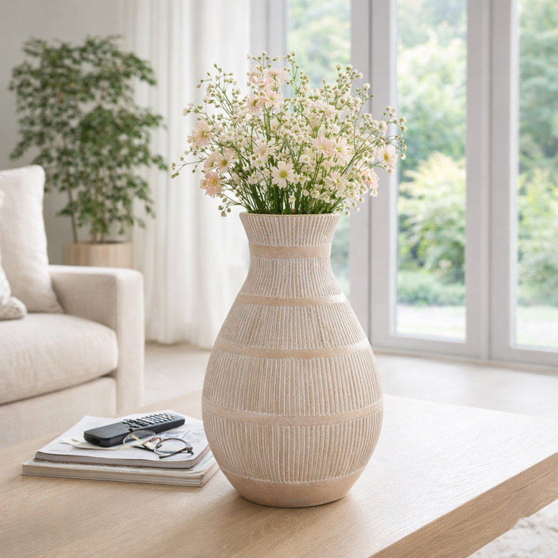 Vase en terre cuite Modern Modern Pottery - Élégante pièce décorative faite à la main pour un décor contemporain, Noir