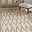 Tapis beige / brun à motif géométrique Aljona-735248272