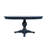 Gunes Modern Farmhouse Five Piece Round-to-oval Dining Set With Ladderback Chairs - Navy-1281991155