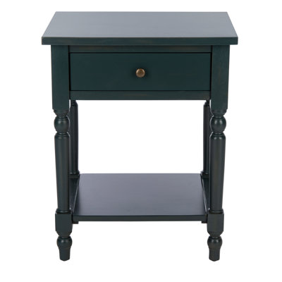 Sadie Solid Wood End Table with Storage