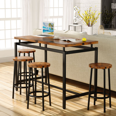 4 - Person Counter Height Dining Set by Latitude Run