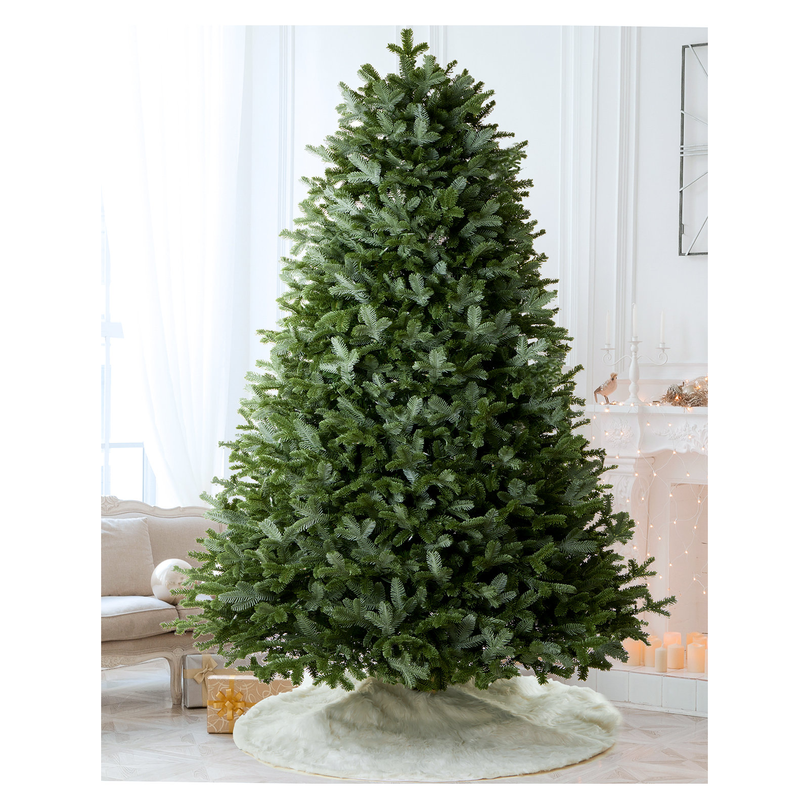 Pre-lit Fraser Fir Christmas Tree, 7.5'
