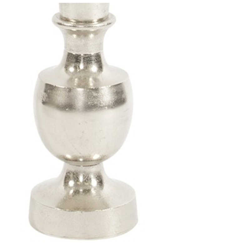 Vase de plancher en métal Fonseca, H 36 po x l 10 po x P 10 po, Argent