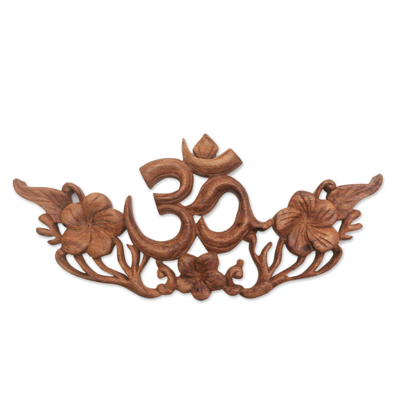Handmade Traditional Plants & Flowers Solid Wood Wall Decor