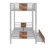 Adelyn Kids Twin XL Over Twin XL Bunk Bed with Drawers-1194045555