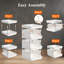 Paniers de rangement en plastique empilables
