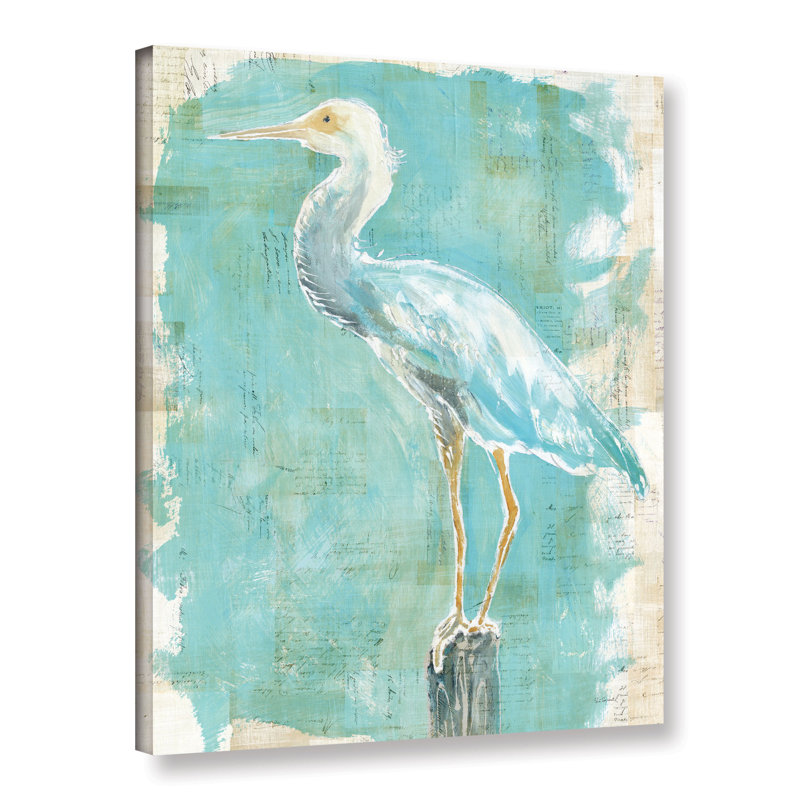 «Coastal Egret II V2» par Sue Schlabach, reproduction sur toile, H 18 po x l 14 po x P 2 po