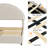 3 Piece Upholstered Bedroom Set And Set Of 9 Nightstands-1713537049-1713537055