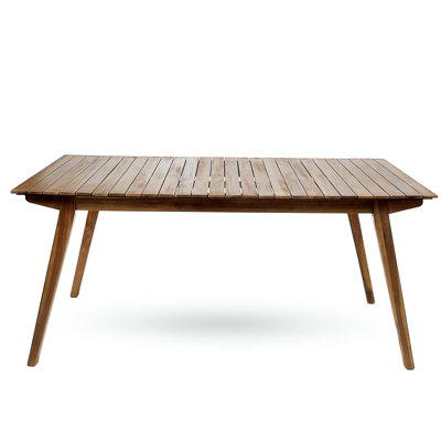 Outdoor 69" Solid Wood Dining Table