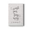 Wash Fears - Reproduction d'art textuel sur toile tendue-1620136672