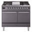 ILVE Nostalgie II Series 40 inch Dual Fuel Range with 6 Sealed Burners, Griddle (Solid Door)-708322064-708322089