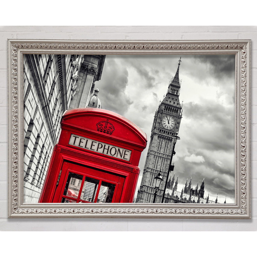 Skies Over Big Ben - Einzelne Bilderrahmen Kunstdrucke