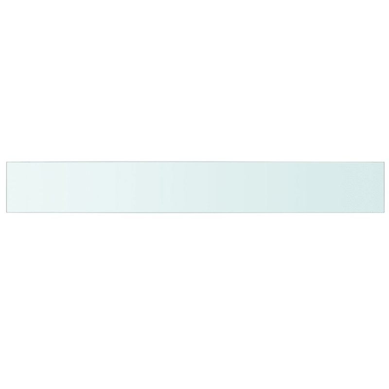 Glass Floating Shelf, 0.8cm H x 110cm W x 15cm D