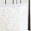 Literie en chenille de coton très grand / très grand, 3 pièces, blanc, 2 taies décoratives, fermeture à boutons, attaches de coin, lavable à la machine, housse de couette blanche de style Tranquille, très attrayant-128674652-128674654