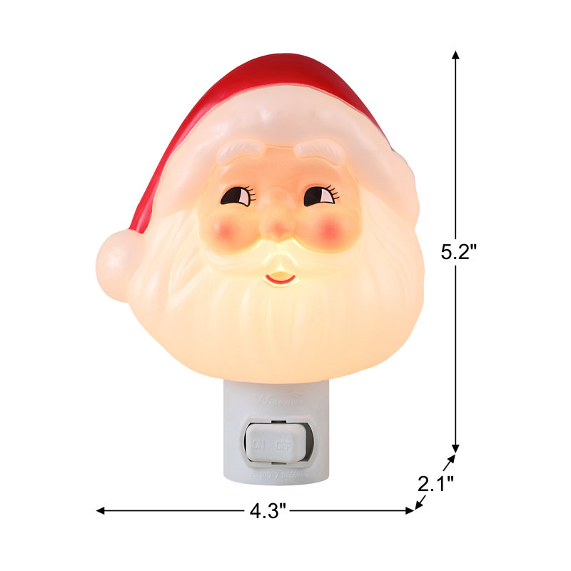 5 in. Shatterproof Night Light - Santa