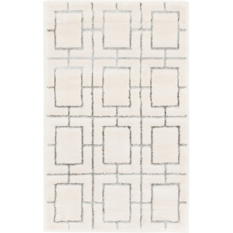 Geometric Area Rug, Rectangle 61 x 91cm
