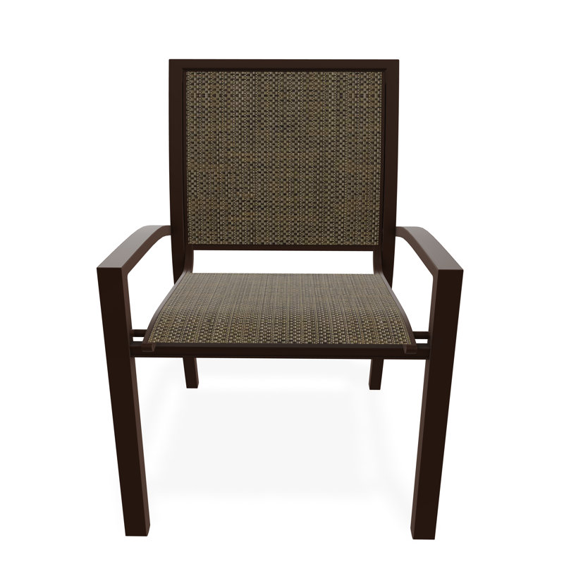 Kendall Outdoor Dining Chair, Kona, Beacon Taupe Sunbrella®