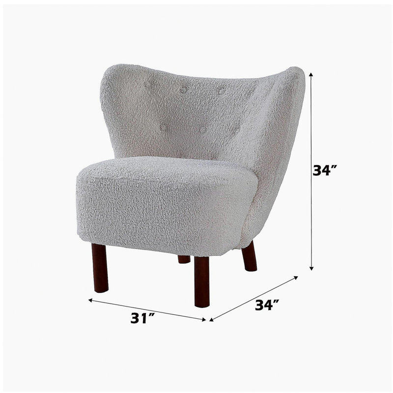 Fauteuil d'appoint en sherpa Zusud