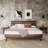 Caden Solid Wood Platform Bed with Adjustable Headboard, Mid-Century Modern-482096208-482096221