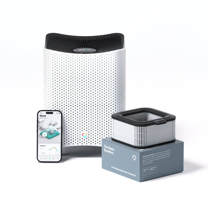 Mila Air Purifier with Basic Breather Filter for General Particulate Removal