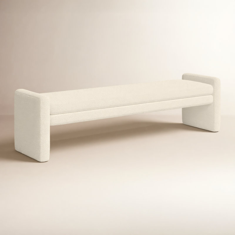 Serena Accent Bench, Ivory