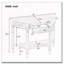 Console demi-lune avec tiroir et tablette-1184890987