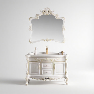 Meuble-lavabo en pierre artificielle de style européen