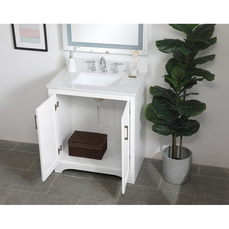 Ensemble de meuble-lavabo simple 30 po Moore, Blanc
