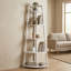 Étagère d'angle de 178 cm (70 po), tablette de rangement d'angle à 5 niveaux avec bibliothèque d'échelle-2013725242
