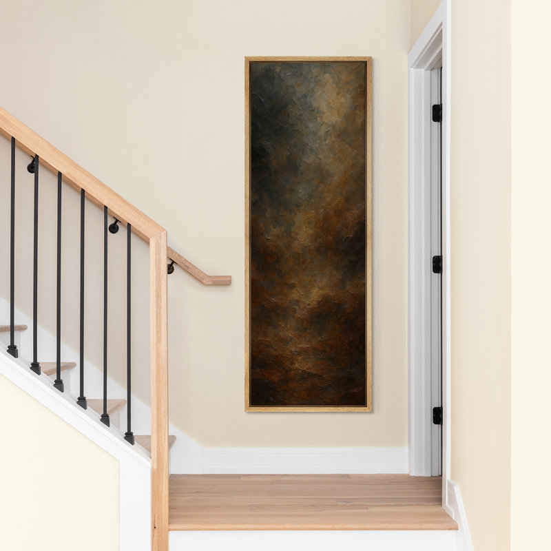 «Dark Dramatic Clouded Sky Abstract Atmosphere», reproduction d'art sur toile encadrée, Naturel, H 60 po x l 20 po x P 1,5 po