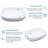 20"L x 15"W Rectangular Bathroom Sink Ceramic Semi-Recessed Above Counter Bathroom Sink