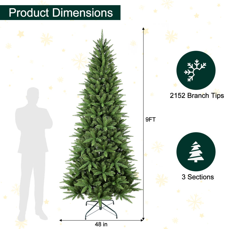 Sapin de Noël artificiel Fraser, 8'