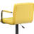 Chestertown Contemporary Quilted Vinyl Adjustable Height Barstool with Arms and Chrome Base-1505792618