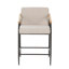 Tabouret de comptoir de style Mid-Century avec accoudoirs en bois Henri-274776796