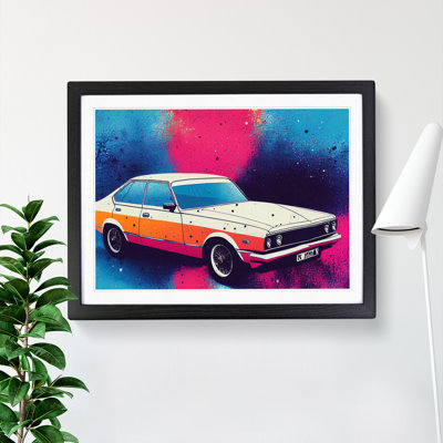 Retro Car Splash Vol.3 - Single Picture Frame Painting