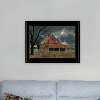 «Dark and Stormy Night», art mural encadré pour le salon, décoration intérieure par Billy Jacobs