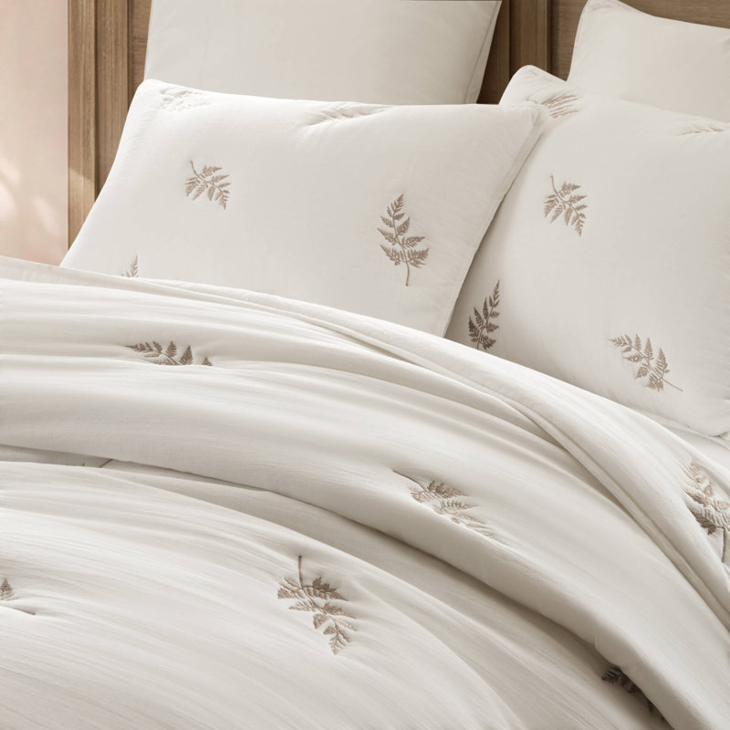De courtepointe légère en coton blanc et gris pour la maison