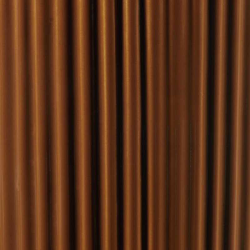 Burnt Umber Ceramic Ribbed Table Vase