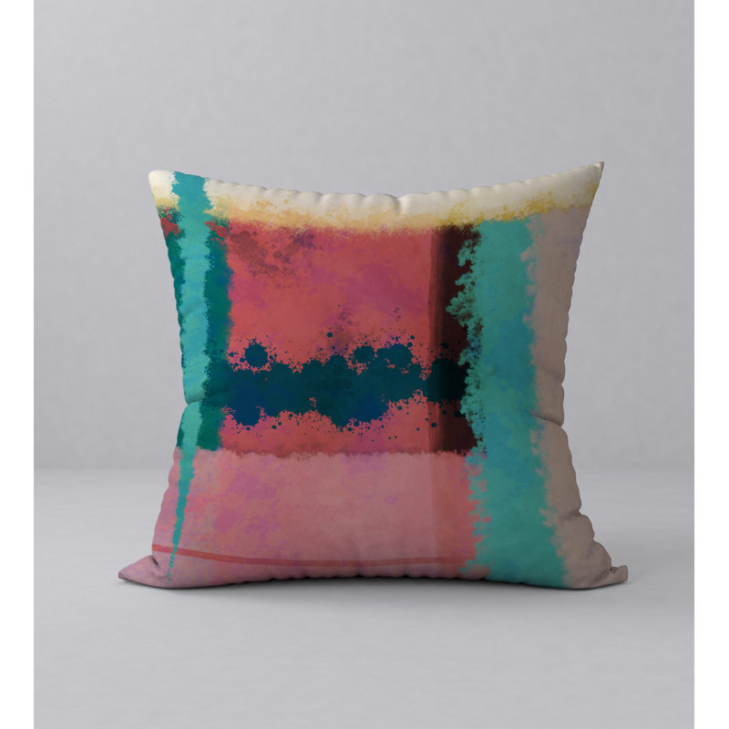Coussin décoratif abstraite, 24" X 24"