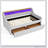 Upholstery Sofa Bed With Three LED Lights, With Storage Adjustable Headboard