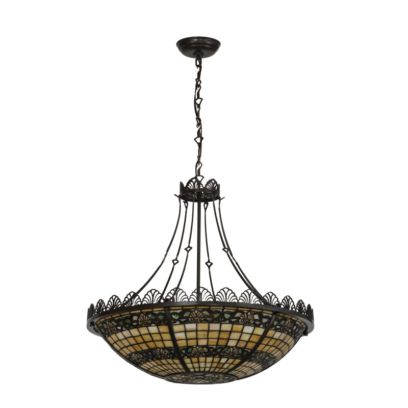 Luminaire suspendu bol 4 lumières unique