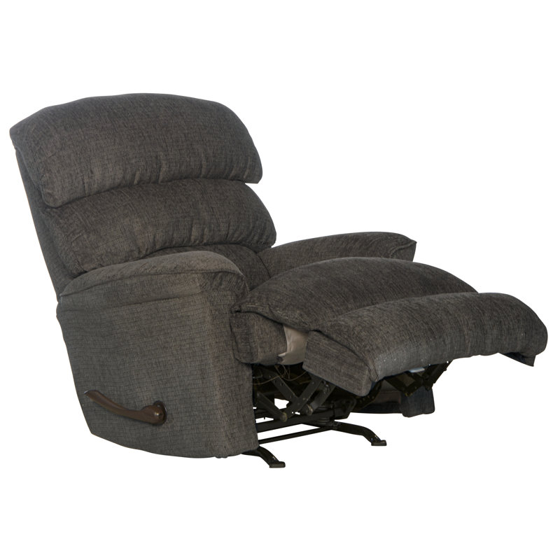 Baeten Upholstered Recliner, Manual, Gray Chenille