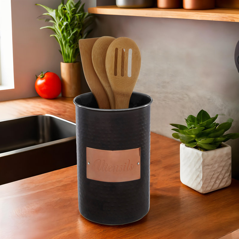 Metal Utensil Crock